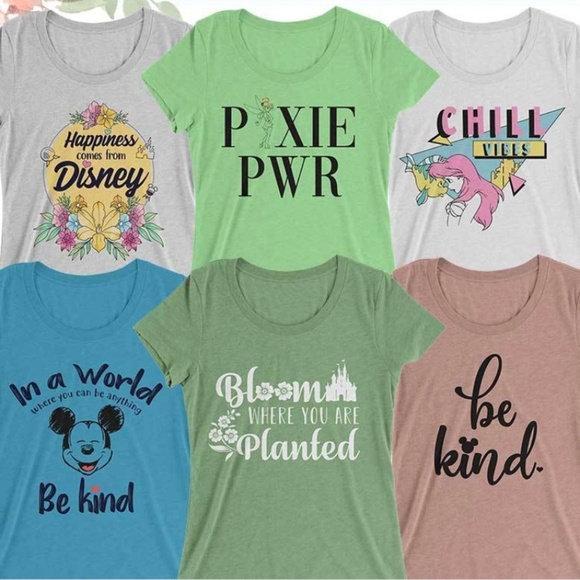 5 FOR $45 DISNEY WOMENS GRAPHIC TEE MYSTERY BOX - Picture 3 of 4